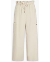 Brunello Cucinelli - Bead-embellished French Cotton-blend Terry Track Pants - Lyst