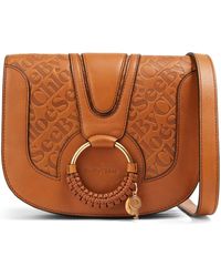 See By Chloé - See By Chloé Hana Logo-embossed Leather Shoulder Bag - Lyst