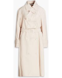 Nina Ricci - Belted Cotton-blend Gabardine Trench Coat - Lyst