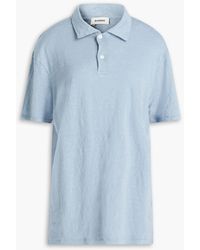 Sandro - Linen Polo Shirt - Lyst