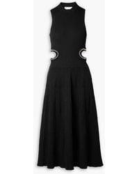 Jonathan Simkhai - Tommi midikleid aus rippstrick mit cut-outs und zierperlen - Lyst