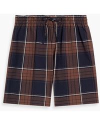 LE17SEPTEMBRE - Karierte shorts aus cloqué aus einer baumwollmischung - Lyst