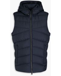 Woolrich - Quilted Shell Hooded Vest - Lyst