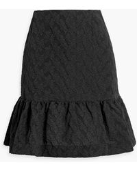 Simone Rocha - Ruffled Cloqué Mini Skirt - Lyst