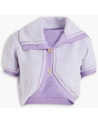 Jacquemus - Bouclé-knit Wool Cardigan - Lyst