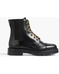 Ferragamo - Rosco Leather Combat Boots - Lyst
