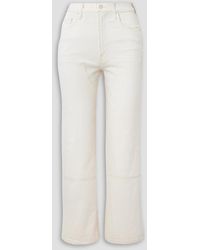 Mother - The bees knees rambler zip verkürzte, hoch sitzende jeans mit weitem bein - Lyst