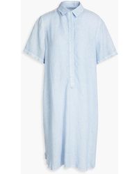 120% Lino - Linen Shirt Dress - Lyst