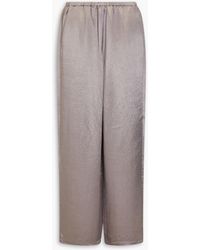 Tibi - Satin-twill Wide-leg Pants - Lyst