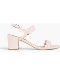 Stuart Weitzman - Twistie Suede Sandals - Lyst