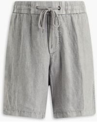 James Perse - Linen Drawstring Shorts - Lyst