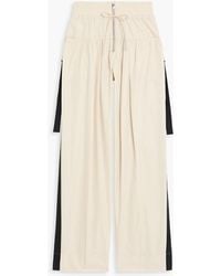 3.1 Phillip Lim - Canvas-Trimmed Cotton-Blend Wide-Leg Pants - Lyst