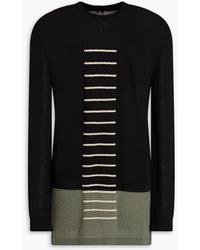 Rick Owens - Wool And Cotton-blend Sweater - Lyst