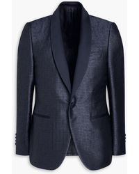 Canali - Silk-Jacquard Blazer - Lyst