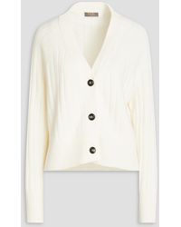 N.Peal Cashmere - Ribbed Cashmere Cardigan - Lyst