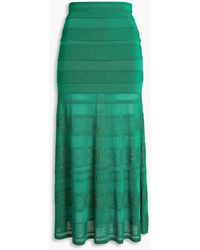 Sandro - Stretch-knit Midi Skirt - Lyst