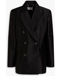 Zimmermann - Double-breasted Wool And Silk-blend Blazer - Lyst