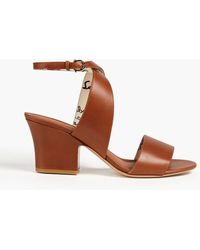 Ferragamo - Sheena Leather Sandals - Lyst