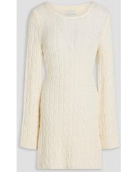 Loulou de Saison - Aisla Jacquard-Knit Cotton-Blend Mini Dress - Lyst