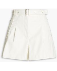 3.1 Phillip Lim - Belted Faux Leather Shorts - Lyst