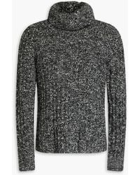 Dolce & Gabbana - Marled Bouclé-Knit Wool-Blend Turtleneck Sweater - Lyst