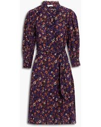 Antik Batik - Paoli Belted Floral-print Cotton-voile Dress - Lyst