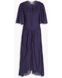 Isabel Marant - Broderie Anglaise Cotton Midi Dress - Lyst