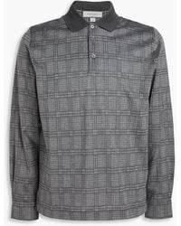 Canali - Poloshirt aus baumwoll-jersey mit karomuster - Lyst