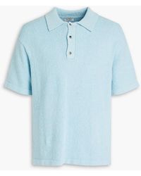 Nanushka - Ribbed Cotton-blend Terry Polo Shirt - Lyst