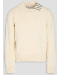 Thom Browne - Striped Wool And Mohair-blend Sweater - Lyst