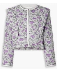 Isabel Marant - Drew Convertible Printed Quilted Cotton Jacket - Lyst