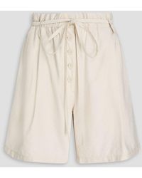 A.Emery - Cora Belted Twill Shorts - Lyst