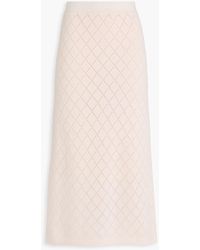 Zimmermann - Pointelle-Knit Wool Midi Skirt - Lyst