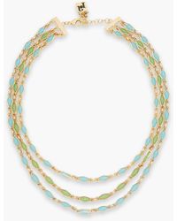 Rosantica - Lento Gold-tone Stone Necklace - Lyst