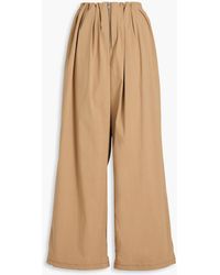 Dion Lee - Blouson Cotton-blend Poplin Wide-leg Pants - Lyst