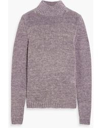 TOTEME - Linen, Cotton And Silk-blend Turtleneck Sweater - Lyst