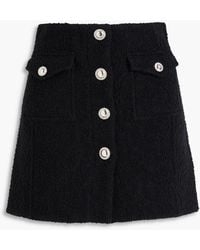Alessandra Rich - Wool-blend Bouclé-tweed Mini Skirt - Lyst