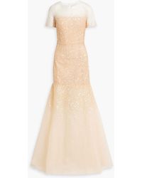 Carolina Herrera - Embellished Tulle Gown - Lyst