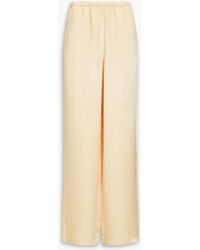 Tibi - Satin-twill Wide-leg Pants - Lyst