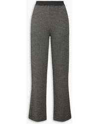 Emporio Armani - Checked Jersey Track Pants - Lyst