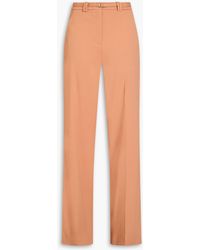 Another Tomorrow - Hose aus crêpe mit weitem bein und gürtel - Lyst