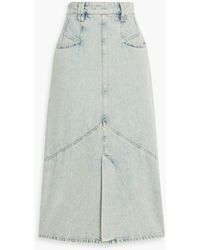 Isabel Marant - Pomano Faded Denim Midi Skirt - Lyst