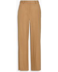 Officine Generale - Rosa Wool And Cashmere-blend Flannel Wide-leg Pants - Lyst