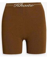 Khaite - Bryant Stretch-knit Shorts - Lyst