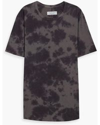 Rag & Bone - Haydon Tie-dyed Linen And Cotton-blend Jersey T-shirt - Lyst