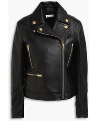 Bally - Leather Biker Jacket - Lyst