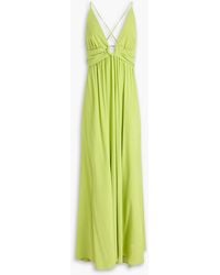 bondi born green dress Bondi Born Sardinia Mini Dress in Apple – Coco & Lola main image 0