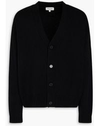 FRAME - Wool And Silk-blend Cardigan - Lyst