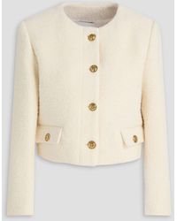 Sandro - Cropped Tweed Jacket - Lyst