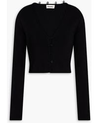 Nanushka - Danique Cropped Stretch-knit Cardigan - Lyst